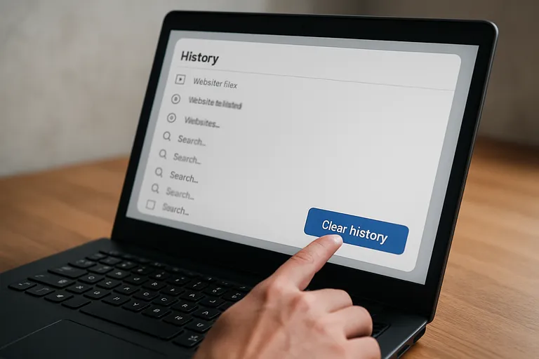 Wat bedoel je met 'geschiedenis wissen'?