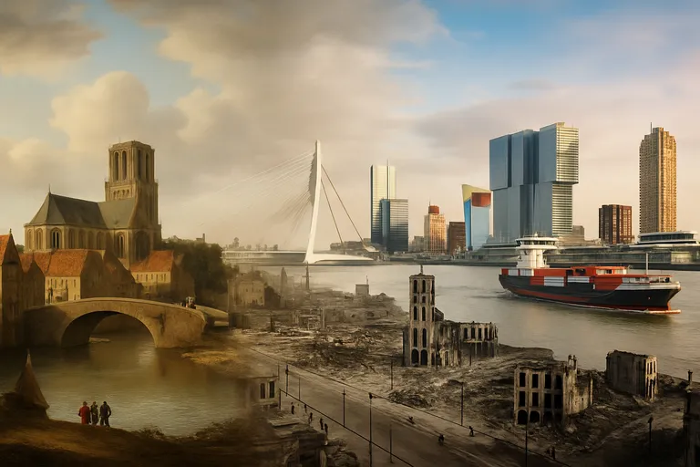 Van dam tot skyline: de geschiedenis van rotterdam